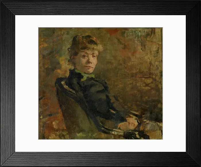 Framed Print : Madame Constantin Meunier, 1882. Creator: Theo van Rysselberghe Framed Print : Madame Constantin Meunier, 1882. Creator: Theo van Rysselberghe