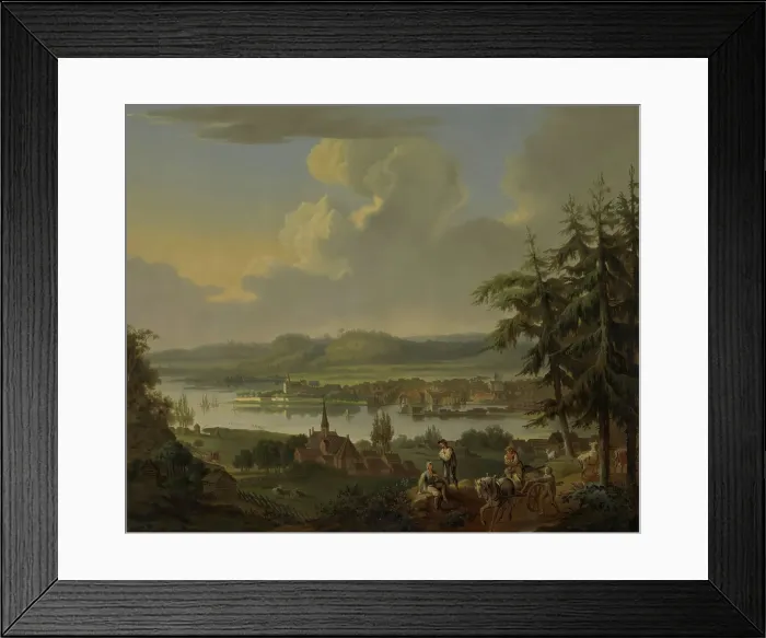 Framed Print : View from Ekebergasen, probably 1792. Creator: Christian August Lorentzen Framed Print : View from Ekebergasen, probably 1792. Creator: Christian August Lorentzen
