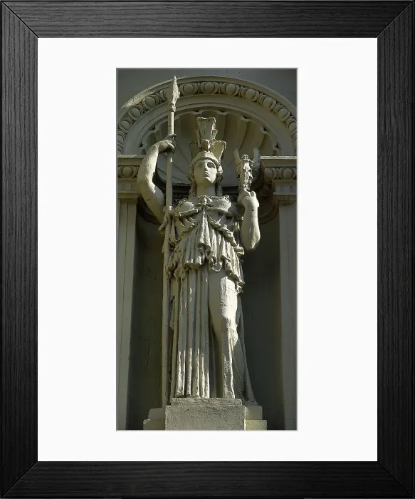 Framed Print : Statue of goddess Athena (Roman Minerva), Palace of Antonio de Mendoza, Guadalajara, Spain, (2001). Creator: LTL Framed Print : Statue of goddess Athena (Roman Minerva), Palace of Antonio de Mendoza, Guadalajara, Spain, (2001). Creator: LTL