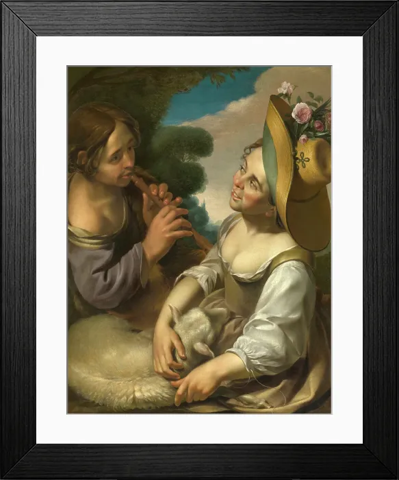 Framed Print : Pastoral Amusement. Creator: Wouter Crabeth II Framed Print : Pastoral Amusement. Creator: Wouter Crabeth II