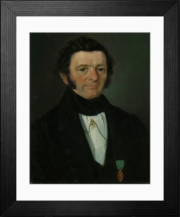 Framed Print : Portrait of County Court Judge Andreas Boghart Richter, 1845. Creator: Matthias Stoltenberg Framed Print : Portrait of County Court Judge Andreas Boghart Richter, 1845. Creator: Matthias Stoltenberg