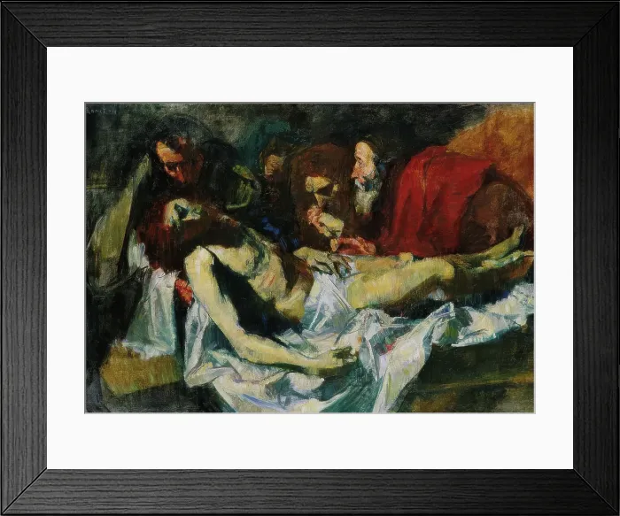 Framed Print : The Entombment, probably 1906. Creator: Ludvig Karsten Framed Print : The Entombment, probably 1906. Creator: Ludvig Karsten