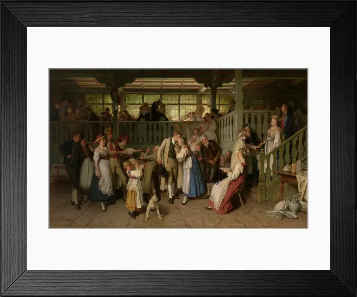 Framed Print : Guests at a Wedding, 1882. Creator: Theodore Gerard Framed Print : Guests at a Wedding, 1882. Creator: Theodore Gerard