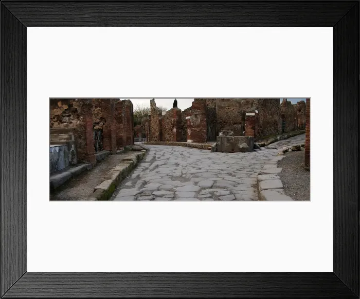 Framed Print : Cobbled streets, Pompeii, Italy, 2009. Creator: LTL Framed Print : Cobbled streets, Pompeii, Italy, 2009. Creator: LTL