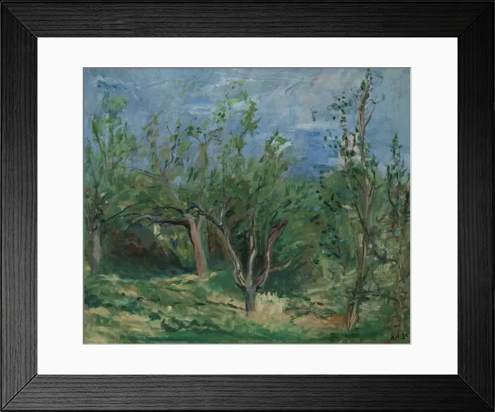 Framed Print : Old Apple Trees, 1929. Creator: Agnes Mannheimer Heiberg Framed Print : Old Apple Trees, 1929. Creator: Agnes Mannheimer Heiberg