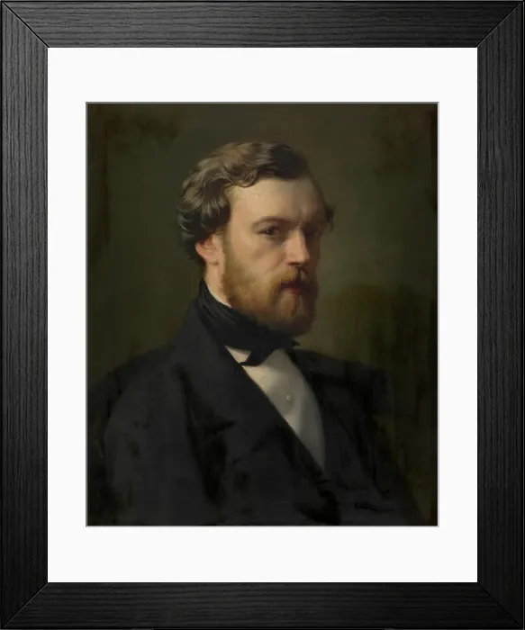 Framed Print : Self Portrait, c1850s. Creator: Theodore-Joseph Canneel Framed Print : Self Portrait, c1850s. Creator: Theodore-Joseph Canneel