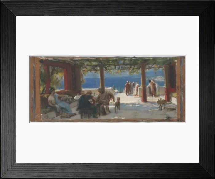 Framed Print : Two Sketches of an Interior, c1870s. Creator: Unknown