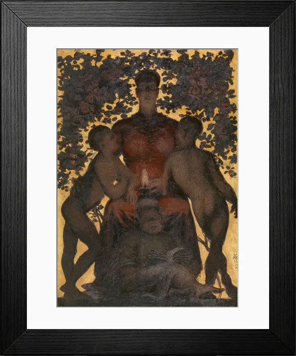 Framed Print : Motherly Upbringing. Creator: Xavier Mellery Framed Print : Motherly Upbringing. Creator: Xavier Mellery
