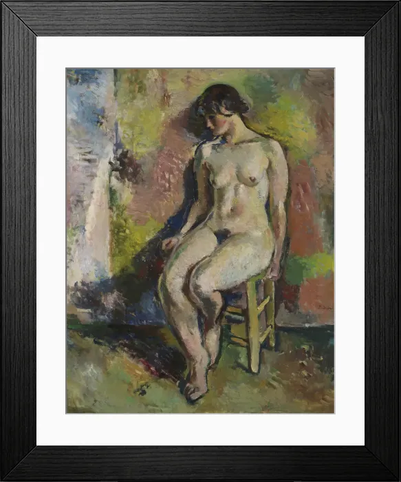 Framed Print : Seated Nude, 1929. Creator: Per Deberitz Framed Print : Seated Nude, 1929. Creator: Per Deberitz