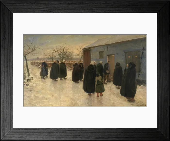 Framed Print : The Wake, 1889-1890. Creator: Theodoor Verstraete Framed Print : The Wake, 1889-1890. Creator: Theodoor Verstraete