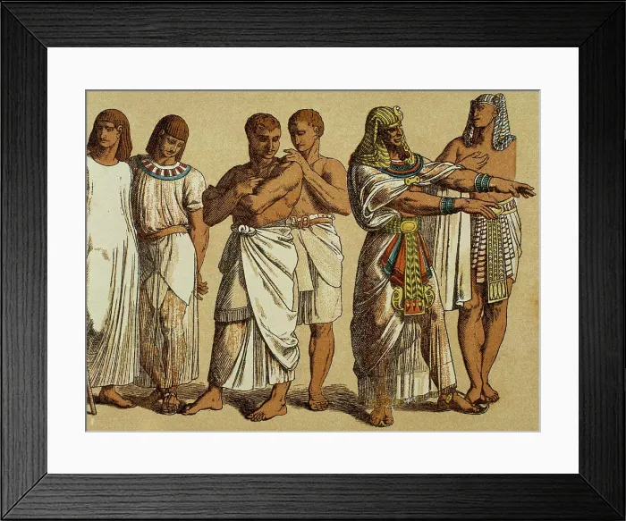 Framed Print : Workers with the pharaoh, Egypt. Creator: Unknown Framed Print : Workers with the pharaoh, Egypt. Creator: Unknown