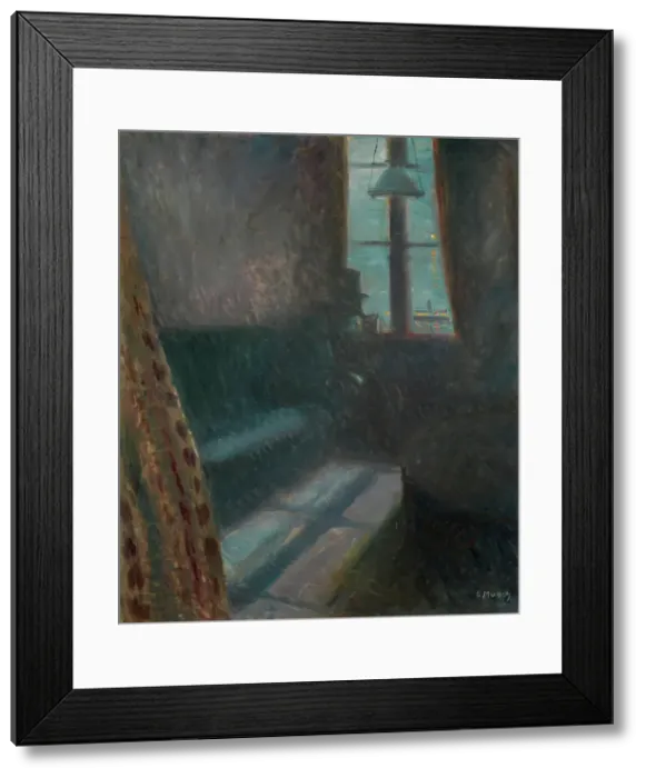Framed Print : Night in Saint-Cloud, 1890. Creator: Edvard Munch Framed Print : Night in Saint-Cloud, 1890. Creator: Edvard Munch
