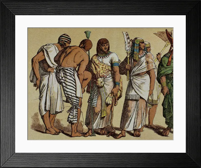 Framed Print : High Priest dressed with lion skin, New Kingdom, Egypt. Creator: Unknown Framed Print : High Priest dressed with lion skin, New Kingdom, Egypt. Creator: Unknown