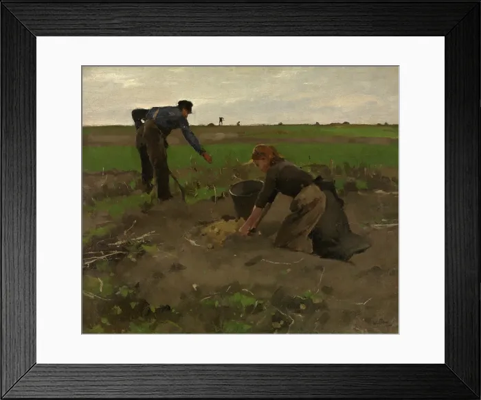 Framed Print : Potato Diggers, 1882-1887. Creator: Willem Witsen Framed Print : Potato Diggers, 1882-1887. Creator: Willem Witsen