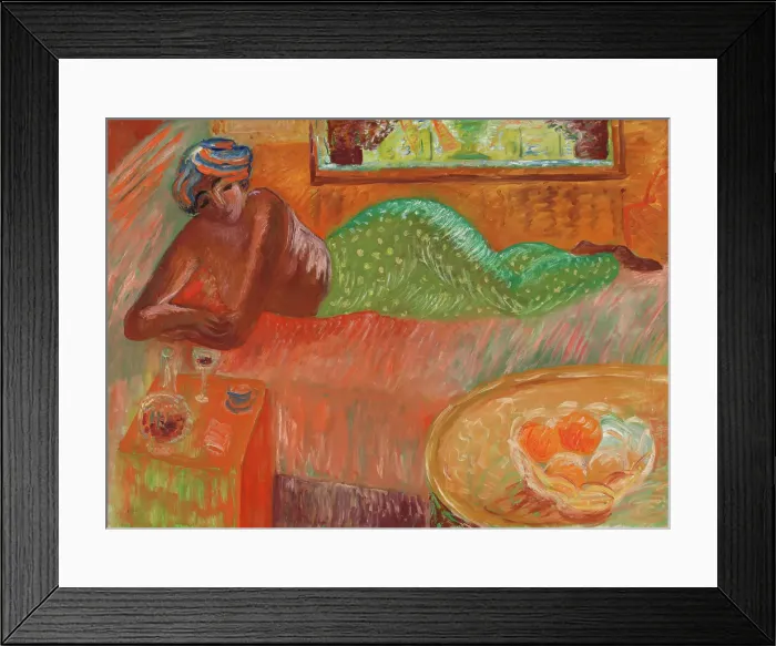 Framed Print : Reclining Odalisque, 1933. Creator: Sigrid Hjerten Framed Print : Reclining Odalisque, 1933. Creator: Sigrid Hjerten