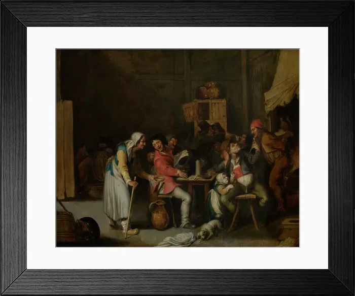 Framed Print : Beggar Woman in a Tavern. Creator: Willem van Herp Framed Print : Beggar Woman in a Tavern. Creator: Willem van Herp
