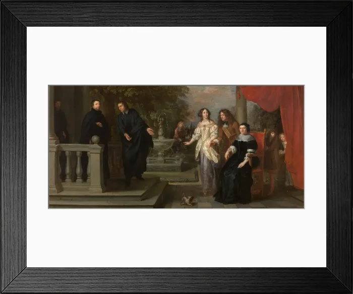 Framed Print : The Visit. Creator: Theodor Boeyermans Framed Print : The Visit. Creator: Theodor Boeyermans