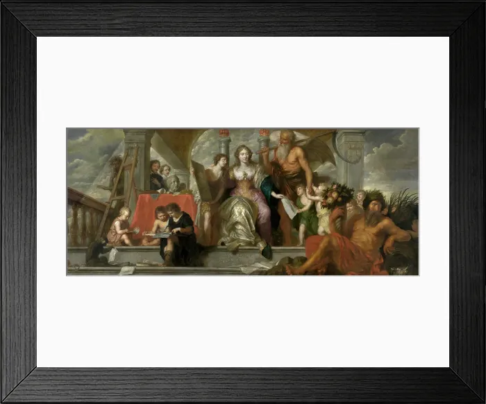 Framed Print : Antwerp, Nourishing the Painters, 1663-1665. Creator: Theodor Boeyermans Framed Print : Antwerp, Nourishing the Painters, 1663-1665. Creator: Theodor Boeyermans