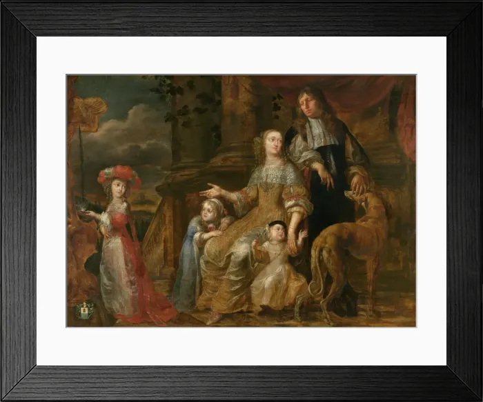 Framed Print : Family de Bie. Creator: Theodor Boeyermans Framed Print : Family de Bie. Creator: Theodor Boeyermans