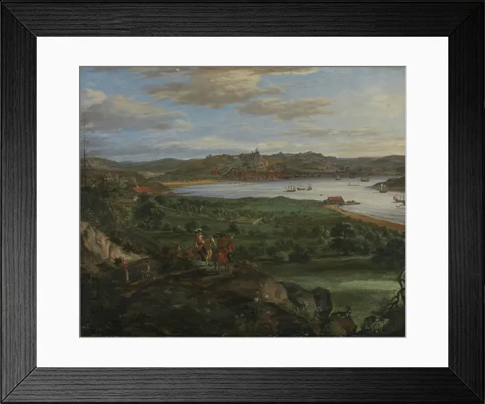 Framed Print : Halden, 1699. Creator: Jacob Koninck the Younger Framed Print : Halden, 1699. Creator: Jacob Koninck the Younger
