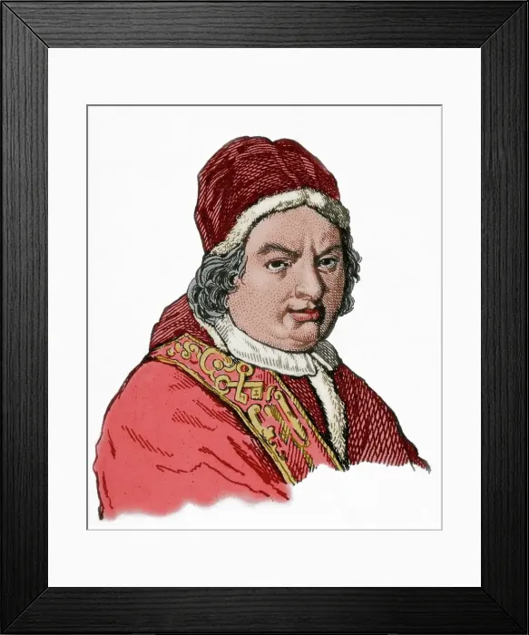 Framed Print : Benedict XIV (1675-1758), Italian Pope (1740-1758). Creator: Unknown Framed Print : Benedict XIV (1675-1758), Italian Pope (1740-1758). Creator: Unknown