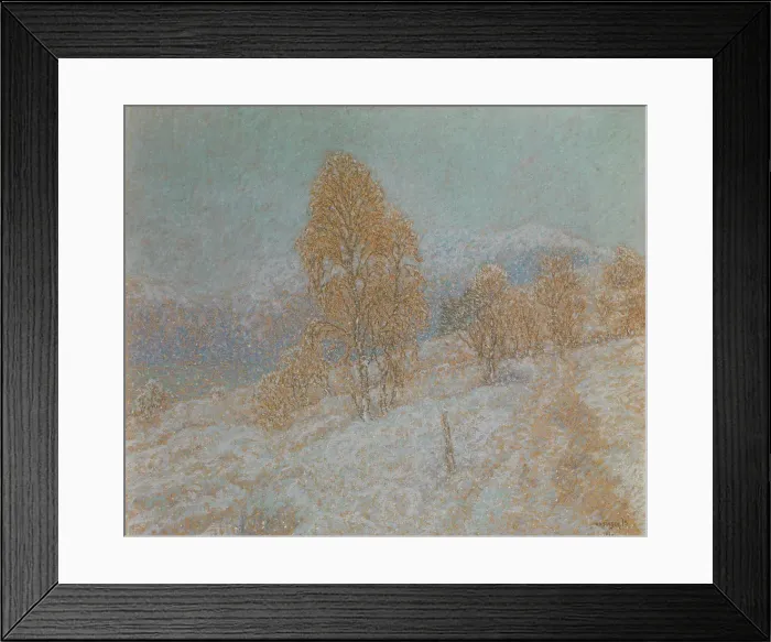Framed Print : Snowy Day, 1915. Creator: William Henry Singer Framed Print : Snowy Day, 1915. Creator: William Henry Singer