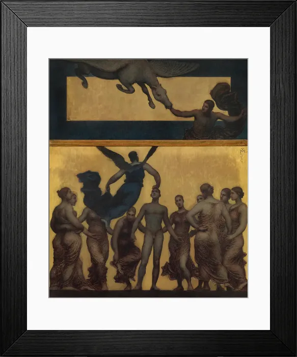 Framed Print : The Inspiration. Creator: Xavier Mellery Framed Print : The Inspiration. Creator: Xavier Mellery
