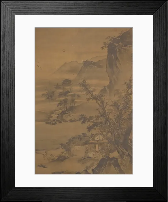 Framed Print : Farmer gardening, c1410-1460. Creator: Dai Jin Framed Print : Farmer gardening, c1410-1460. Creator: Dai Jin