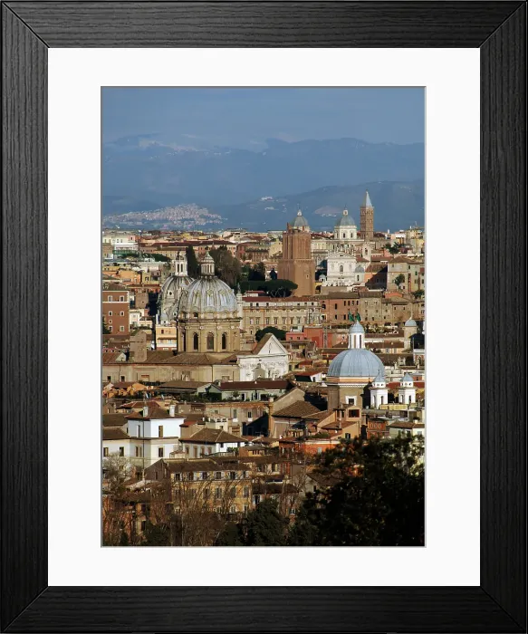 Framed Print : Cityscape from the Piazza Garibaldi, Rome, Italy, 2009. Creator: LTL Framed Print : Cityscape from the Piazza Garibaldi, Rome, Italy, 2009. Creator: LTL