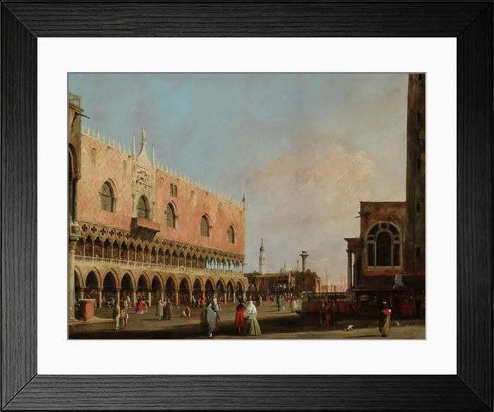 Framed Print : View of the Piazzetta San Marco Looking South, about 1735. Creator: Canaletto Framed Print : View of the Piazzetta San Marco Looking South, about 1735. Creator: Canaletto