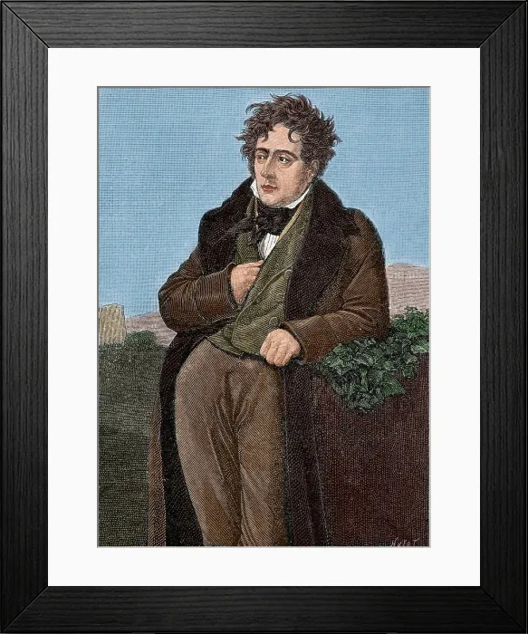 Framed Print : Chateaubriand, Francois Rene, Vicomte de, French writer and member of the French... 1883. Creator: Unknown Framed Print : Chateaubriand, Francois Rene, Vicomte de, French writer and member of the French... 1883. Creator: Unknown