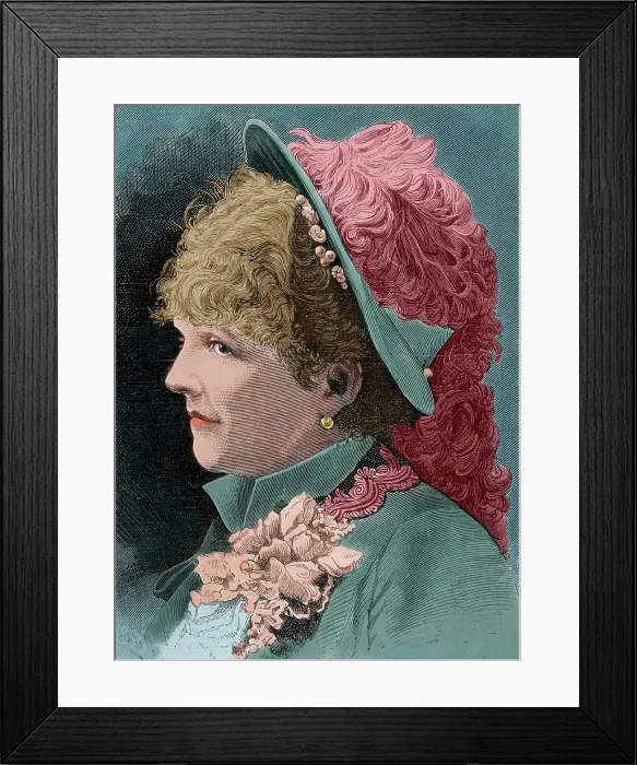 Framed Print : Celine Chaumont (1848-1926), French operetta singer, 1883. Creator: Unknown Framed Print : Celine Chaumont (1848-1926), French operetta singer, 1883. Creator: Unknown