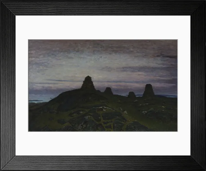 Framed Print : The Cairns of St. Olav, 1898. Creator: Karl Nordstrom Framed Print : The Cairns of St. Olav, 1898. Creator: Karl Nordstrom