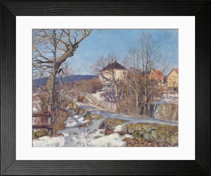Framed Print : February, 2 Degrees below Zero, 1887. Creator: Jorgen Sorensen Framed Print : February, 2 Degrees below Zero, 1887. Creator: Jorgen Sorensen