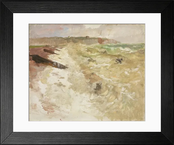 Framed Print : From the Beach at Dieppe, probably 1897. Creator: Frits Thaulow Framed Print : From the Beach at Dieppe, probably 1897. Creator: Frits Thaulow