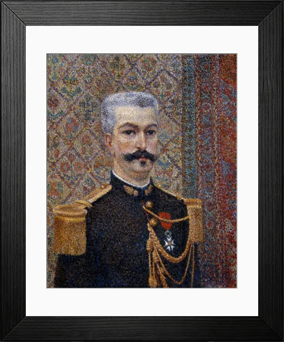 Framed Print : Portrait of Monsieur Pool, 1887. Creator: Albert Dubois-Pillet Framed Print : Portrait of Monsieur Pool, 1887. Creator: Albert Dubois-Pillet