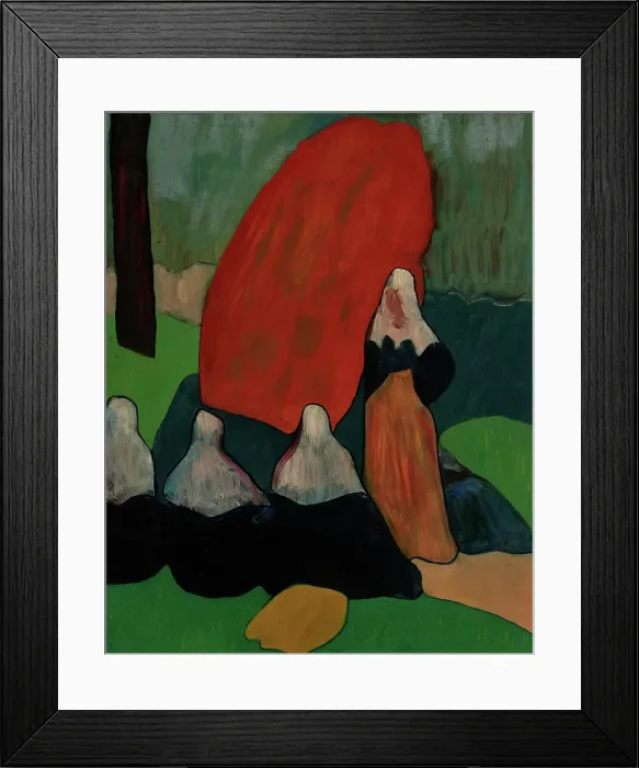Framed Print : Breton Women with Seaweed, about 1892. Creator: Emile Bernard Framed Print : Breton Women with Seaweed, about 1892. Creator: Emile Bernard