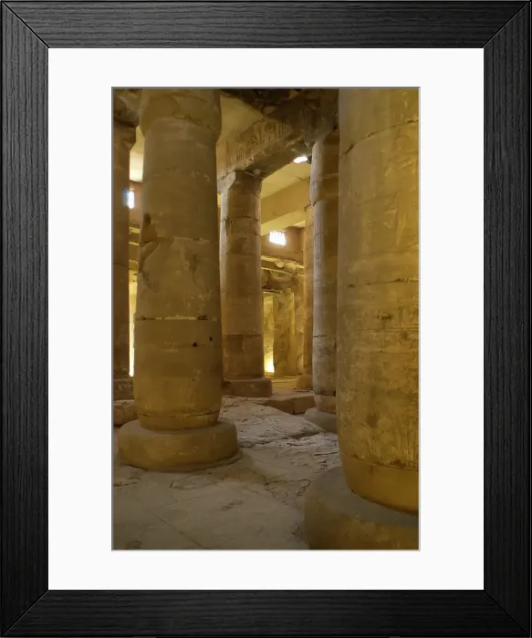 Framed Print : Second Hypostyle Hall, Temple of Seti I, Abydos, Egypt, New Kingdom, 19th Dynasty (2003). Creator: LTL Framed Print : Second Hypostyle Hall, Temple of Seti I, Abydos, Egypt, New Kingdom, 19th Dynasty (2003). Creator: LTL