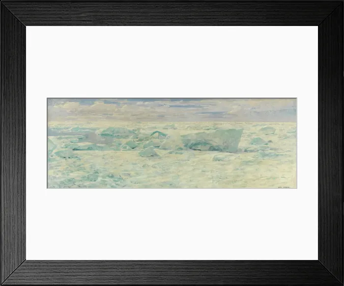 Framed Print : Ice Floes in the Arctic Ocean, 1895. Creator: Otto Sinding Framed Print : Ice Floes in the Arctic Ocean, 1895. Creator: Otto Sinding