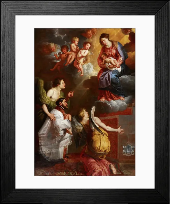 Framed Print : The Vision of St Francis Xavier, 1656. Creator: Erasmus Quellinus Framed Print : The Vision of St Francis Xavier, 1656. Creator: Erasmus Quellinus