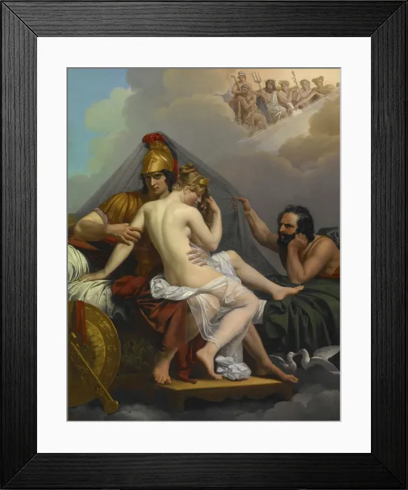 Framed Print : Mars and Venus Surprised by Vulcan, 1827. Creator: Alexandre-Charles Guillemot Framed Print : Mars and Venus Surprised by Vulcan, 1827. Creator: Alexandre-Charles Guillemot