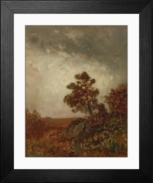 Framed Print : Landscape, c1860-1892. Creator: Alexander Helwig Wyant Framed Print : Landscape, c1860-1892. Creator: Alexander Helwig Wyant