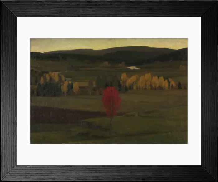 Framed Print : Landscape, 1896. Creator: Lars Jorde Framed Print : Landscape, 1896. Creator: Lars Jorde
