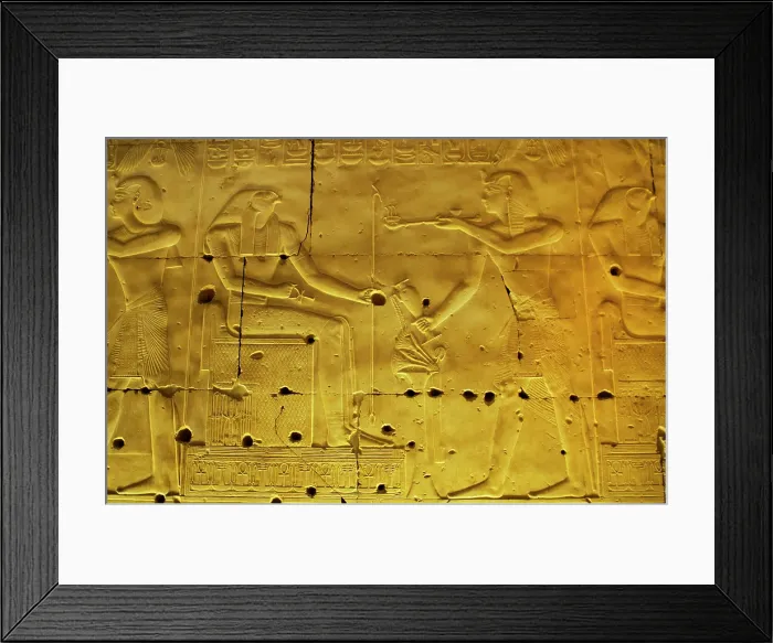 Framed Print : Seti I making offerings of incense to god Horus, Temple of Seti I, Abydos, Egypt, New Kingdom (2003) Creator: LTL Framed Print : Seti I making offerings of incense to god Horus, Temple of Seti I, Abydos, Egypt, New Kingdom (2003) Creator: LTL