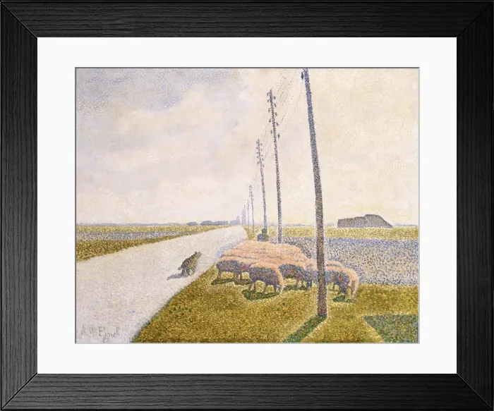 Framed Print : The Road to Nieuport, 1888. Creator: Alfred William Finch Framed Print : The Road to Nieuport, 1888. Creator: Alfred William Finch
