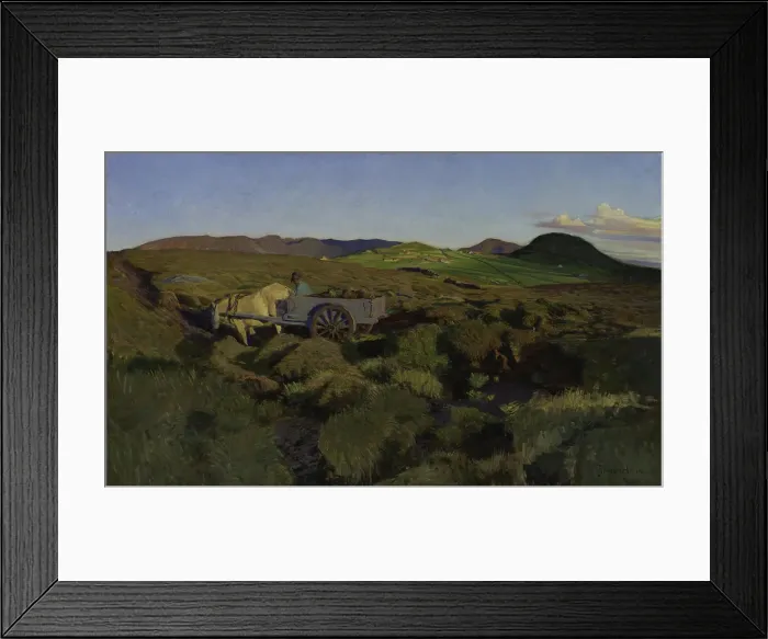 Framed Print : Peat Bog at Jaeren, 1899. Creator: Bernhard Hinna Framed Print : Peat Bog at Jaeren, 1899. Creator: Bernhard Hinna