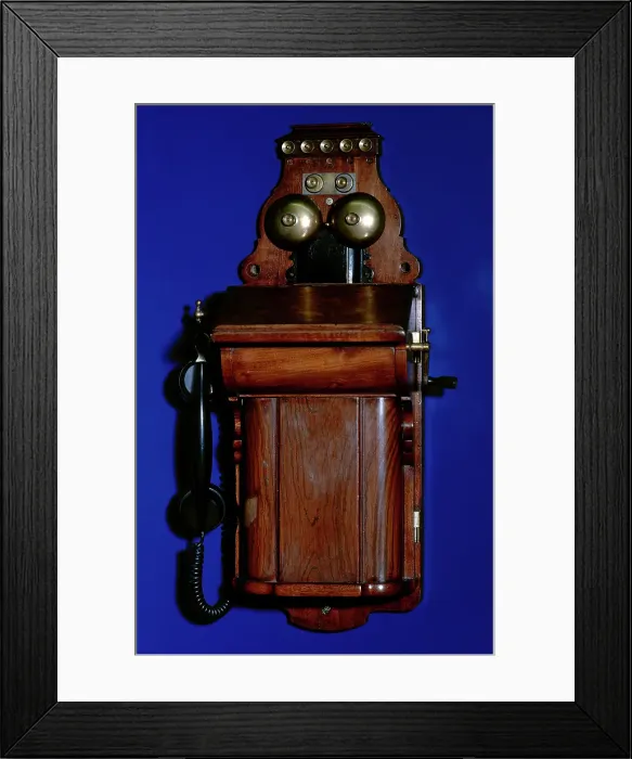 Framed Print : Manual telephone switchboard with handset - Ericsson LM, (1998). Creator: Unknown Framed Print : Manual telephone switchboard with handset - Ericsson LM, (1998). Creator: Unknown