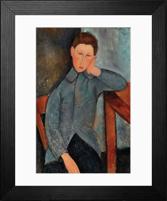 Framed Print : The Boy, 1919. Creator: Amadeo Modigliani Framed Print : The Boy, 1919. Creator: Amadeo Modigliani