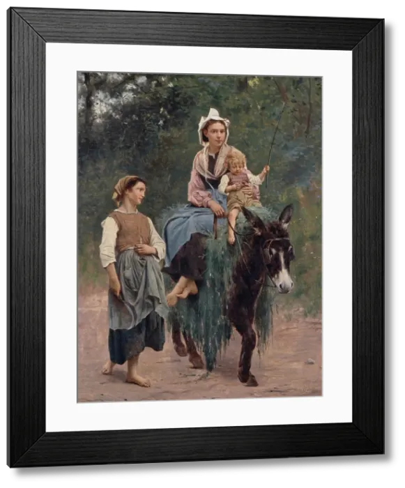 Framed Print : Italian Peasant Family, unknown date. Creator: Franois Alfred Delobbe Framed Print : Italian Peasant Family, unknown date. Creator: Franois Alfred Delobbe