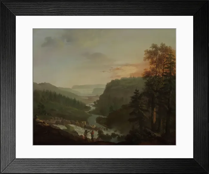 Framed Print : View from Tistedalen towards Halden, c1793. Creator: Christian August Lorentzen Framed Print : View from Tistedalen towards Halden, c1793. Creator: Christian August Lorentzen